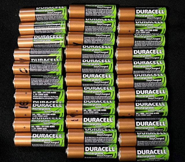 32 Duracell StayCharged Rechargeable AA Batteries PRICE REDUCED | General  Electronics | Edmonton | Kijiji