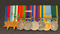 Canadian WWII and Korean War Medal Grouping
