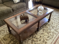 Coffee table with matching end tables