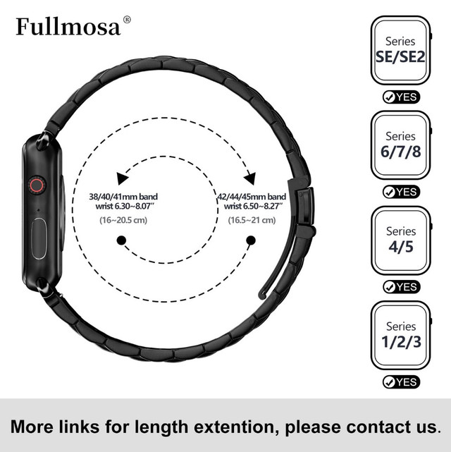 Fullmosa Bracelet compatible avec les Apple Watch band dans Autre  à Ville de Montréal - Image 2