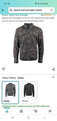 Speed and strength armoured camo jacket 