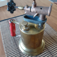Antique Brass & Copper Blow Torch Gasoline