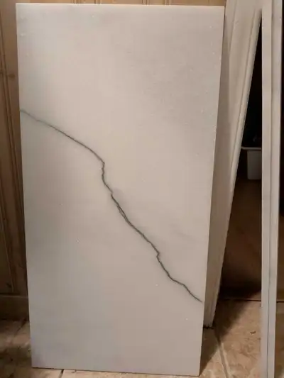 3 Pieces of Carrera Marble Tile, View more