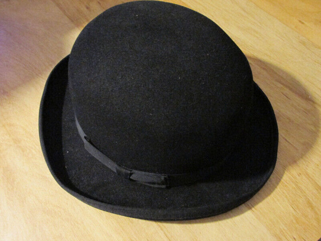 BAILEY English Bowler Derby Hat Black Vintage Genuine Fur Felt in Men's in Hamilton