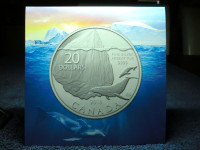 20$ argent pur : Iceberg/Baleine (2013)
