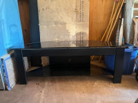 Glass tv stand 