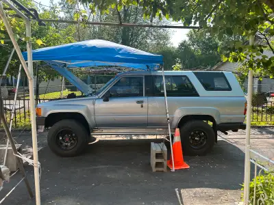 88 4Runner removable top new rebuild engine new 16 rims tires 0 km on motor rims tires. Truck frame...