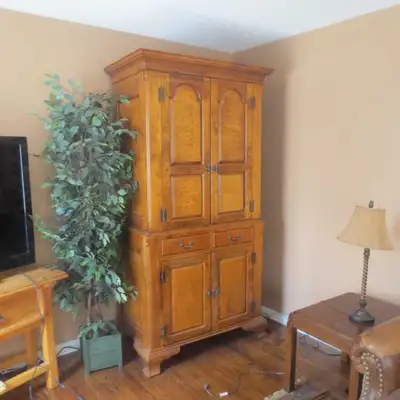 Solid cherry wood cabinet/armoire-high quality , View more