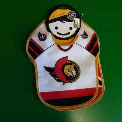 Baby bibs NHL Ottawa Senators  Brand New Set of 2, View more