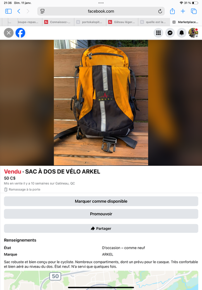 Sac à dos de vélo Arkel, View more