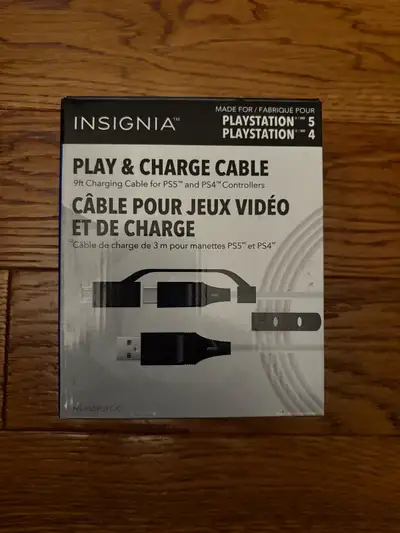 Insignia PS4 PS5 controller cable, View more