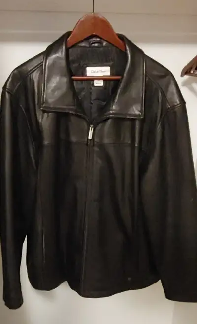 Men's Calvin Klein Leather Jacket, View more
