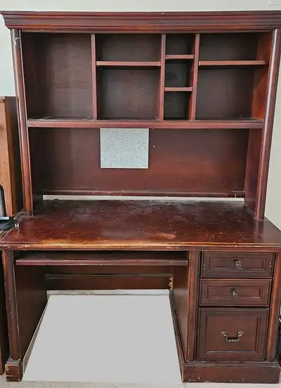 Free desk with removable hutch, View more