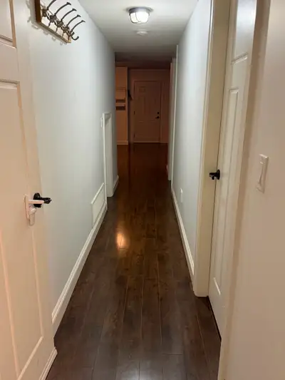 Spacious and clean 2 bedroom and 1 full washroom suite available for rent in a very quietly and frie...