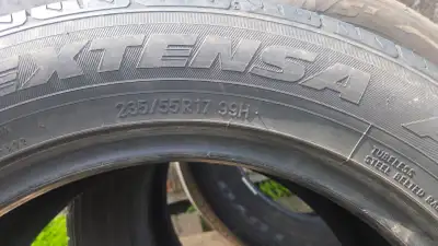 4 tires size 235 55 17 for sale. Great shape with about half tread left on each of them. Good for on...