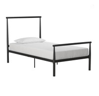 Black metal twin bed frame for sale!