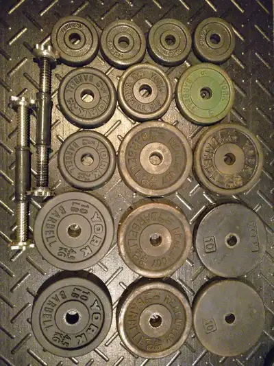 Two 60 lbs Adjustable Dumbbells, View more