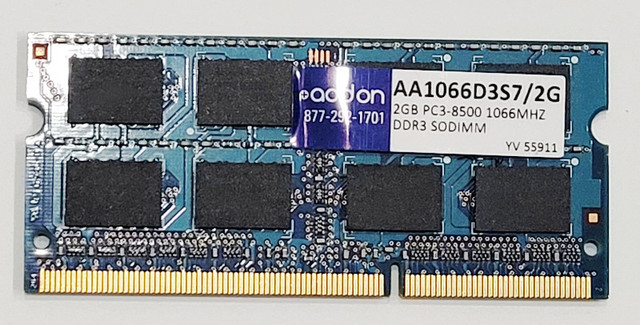 AddOn 2GB DDR3-1066 AA1066D3D7/2G SODIMM Laptop RAM 204pin PC3-8 in Laptop Accessories in City of Toronto - Image 4