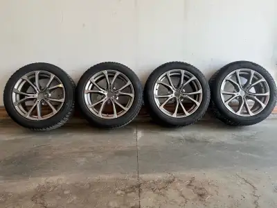Selling a complete set of 17” BMW rims with Perelli winter tires. Had them on a BMW 330i which was t...