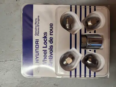 Cash only Pick up oy ASAP Selling a new set of Hyundai wheel locks designed to protect your wheels f...