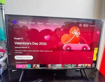 Sony smart TV with Google TV, View more