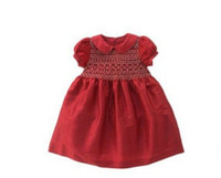 Holiday Pictures Red 100% Silk dress (Gymboree)