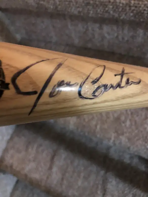 LOOK !JOE CARTER SIGNED TORONTO BLUE JAYS WORLD CHAMPIONSHIP BAT62863729405187121