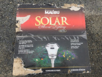 Malibu accent lighting - solar, 4 pack, real metal