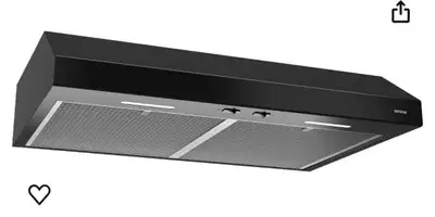 Broan-NuTone Glacier 30-Inch Under-Cabinet 4-Way Convertible Range Hood with 2-Speed Exhaust Fan and...