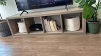 Oak Effect Shelf Unit / TV Stand
