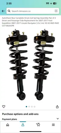 07-17 ford expedition struts