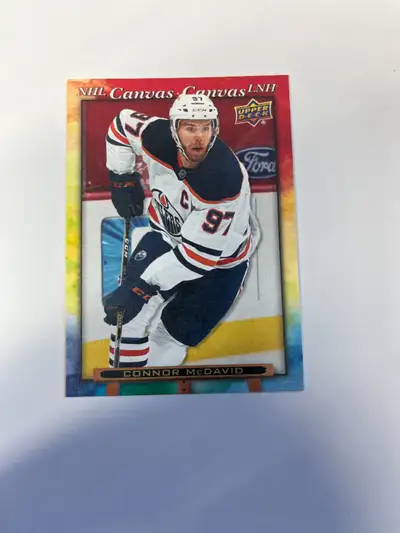 Connor McDavid 2021-22 Upper Deck Tim Hortons Collector's Series NHL Canvas #C-3 Very good condition...