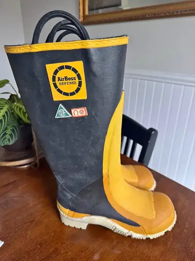 AirBoss Defense Fire Fighting Rubber Boots Size 7, View more