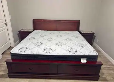 Never Used !! Queen size bed | Mattress , View more