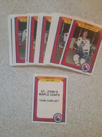 CARTES DE HOCKEY VINTAGES MAPLE-LEAFS ST-JOHN AHL 1991-92