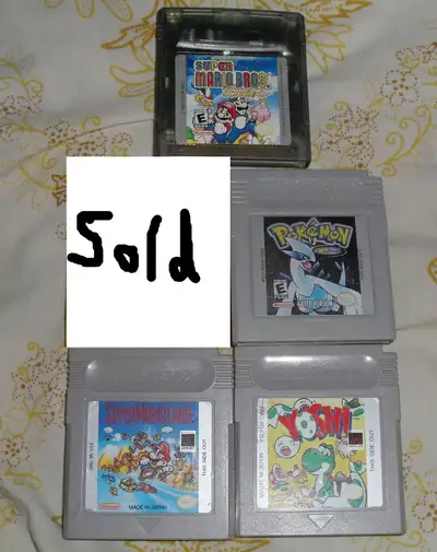 Nintendo Gameboy Games POKEMON, MARIO, YOSHI Game Boy, View more