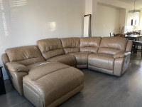 leather sectional 