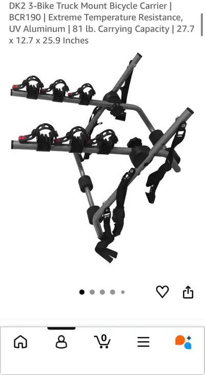 DK2 3-Bike Truck Mount Bicycle Carrier, View more