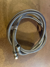Braided dishwasher hose (stainless steel)