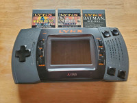 Atari lynx handheld console with 3 games working 