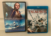 2 DVD MASTER AND COMMANDER & EXCALIBUR