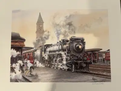Limited edition North Toronto Station print (44/575) by Wentworth Folkins Excellent condition