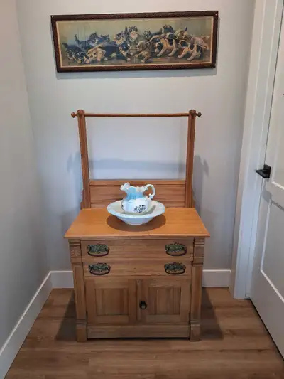 Victorian Oak wash Stand , View more