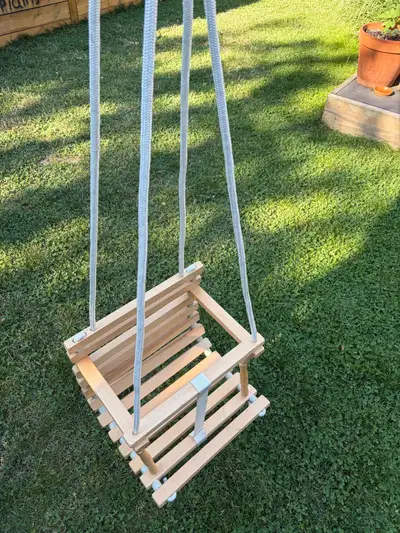 Wooden Baby Swing, View more