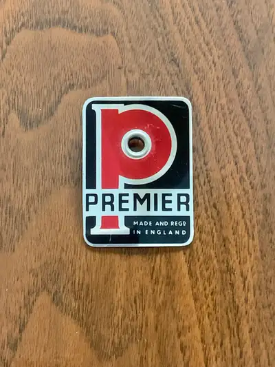 60’s PREMIER DRUM BADGE - EXCELLENT CONDITION, View more