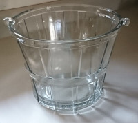 Vintage Anchor Hocking Clear Glass Ice Bucket
