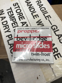 10 gross Propper microscope slides  Bev-ledge twin frost 