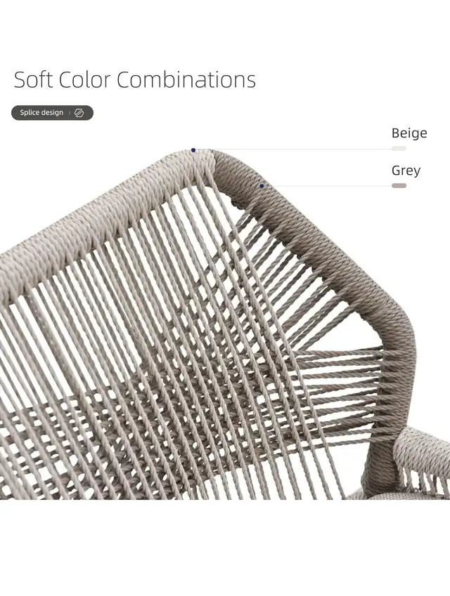 PURPLE LEAF Patio Counter Height Aluminum Frame Chair Set of 2 B in Patio & Garden Furniture in Hamilton - Image 5