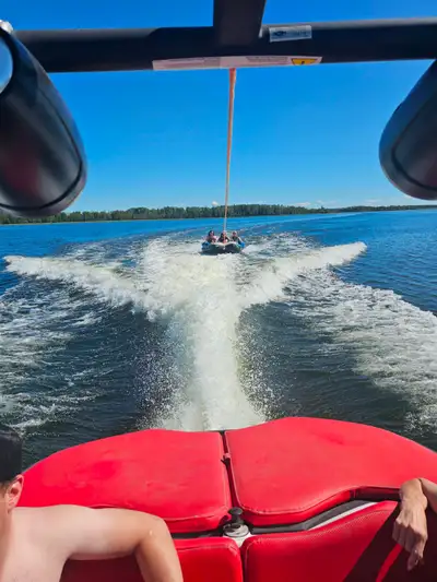 Very low hours, incredible Wake boat. 1.5 seconds from stop to plane! Interior was slightly sun fade...