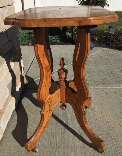 ANTIQUE EAST LAKE PARLOUR TAB LE, View more